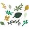 Teacher Created Resources Green & Gold Paper Leaves, 3 Packs of 40